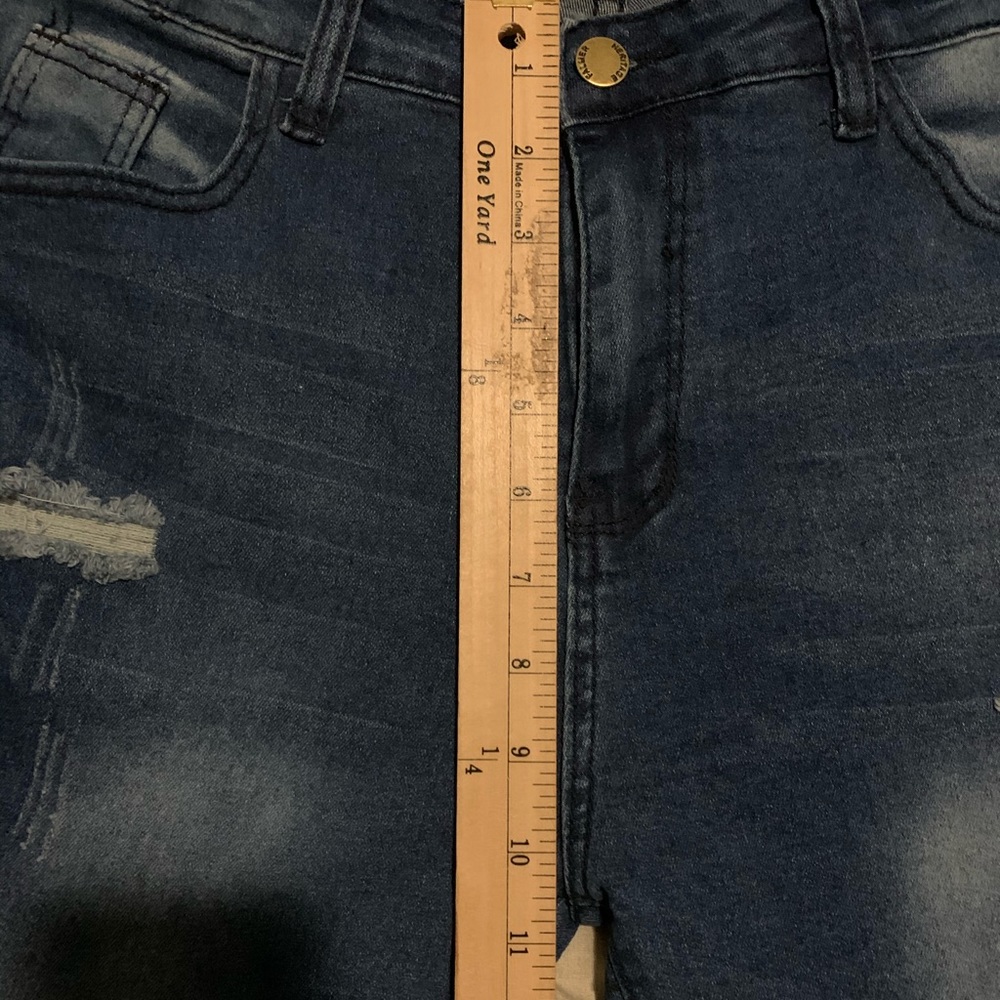 Moto Distressed Skinny Jeans - Picture 7 of 7